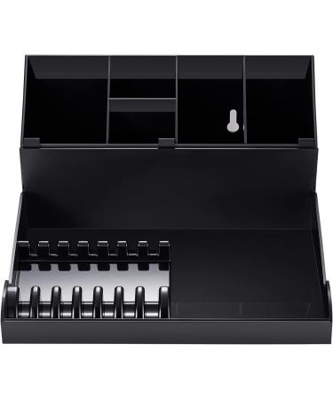 Noverlife Versatile Salon Hair Styling Tools Organizer - Detachable Storage Holder for Hairdressing Tools & Scissors - Wall Mount or Countertop Freestanding - Ideal for Barber Shops and Hair Salons - Black - Buy Online on GoSupps.com