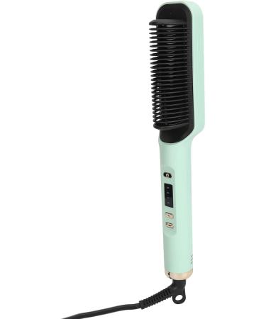 Hair Straightener Brush - Negative Ion Technology for Effortless Styling | International Shipping Available (Green - Buy Online on GoSupps.com