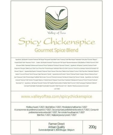 Organic Hot Chicken Seasoning 200g - Spicy Grilling Spice for Chicken - Buy Online on GoSupps.com