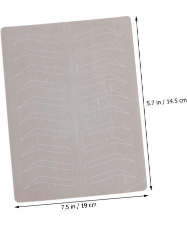 Angoily 6 pcs Embroidered Makeup Practice Brow Practicing Skin Beginner Imitation Silicone 19x14.5cmx2pcs Assorted Colorx2pcs - Buy Online on GoSupps.com