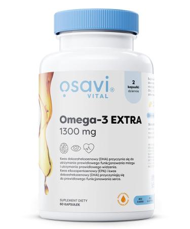OSAVI Osavi Omega-3 Extra Molecularly Distilled (Vital) 1300mg (Cytryna) - 60 softgels