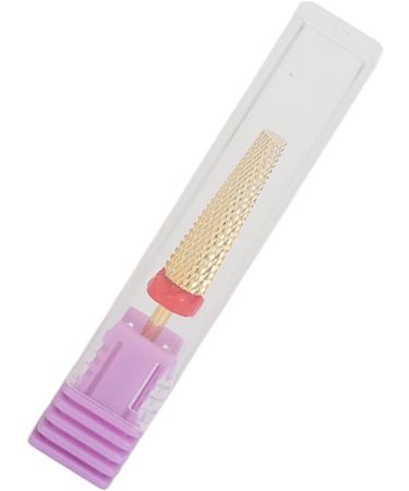 Manicure Drill Bit Nail Drill Bit Gold Multifunctional Cone Quick Sanding for Beauty Salon (132#-F) - Buy Online on GoSupps.com