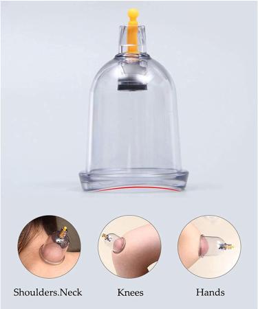 LIANGJUANG cupping set cupping therapy set silicone cupping therapy set Cupping Set Professional Chinese Acupoint Cupping Therapy Sets Suction Cupping Set Knees Elbows Shoulders Cellulite Cupping M 12pcs Transparent - Buy Online on GoSupps.com