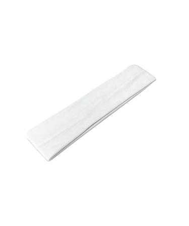 WESTEND CHOICE 5cm Wide Headbands Plain Stretchy Kylie Head Band Bandeau Unisex Headbands for Women & men Soft Hair Band Gym Exercise Yoga Headband (White)