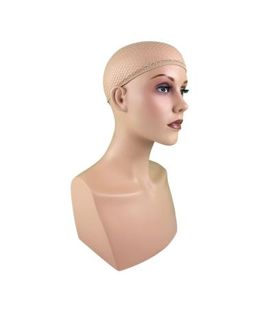Luttmann 2 Pack Wig Cap - Nylon Network Caps for Wig Beams - Beige Lace Underschaft - International Shipping Available - Buy Online on GoSupps.com