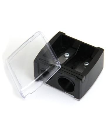 Precision Cosmetic Pencil Sharpener for Eyebrow & Eyeliner - 2 Holes Black | International Shipping Available - Buy Online on GoSupps.com