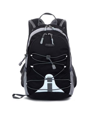 Bseash 10L Small Size Waterproof Kids Sport Backpack,Miniature Outdoor Hiking Traveling Daypack,for Girls Boys Under 4 feet Black