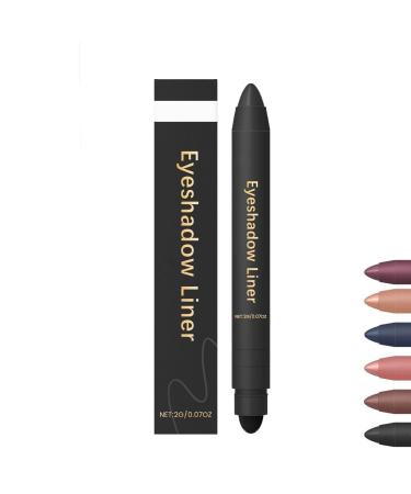 Lusglow Shadow Liner 2in 1 Eyeliner Eyeshadow Chiura Eyeshadow 2in1 Eye Makeup Eyeliner Smudge Resistant Soft and Smooth Application Black