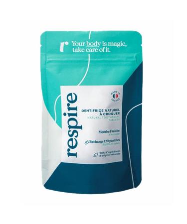 Breathe Natural Toothpaste to Chew Fresh Mint Refill of 120 Lozenges