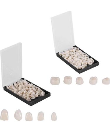 Tooloflife Temporary Tooth Crown - 70 Parts Box Realistic Provisional Dental Care for Front & Back Teeth (140 Pieces) | International Shipping Available - Buy Online on GoSupps.com