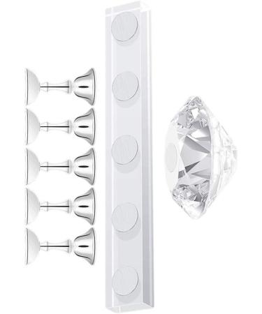 Lurrose 7Pcs Nail Art Display Stand - Wood Nail Tips Holder & Crystal Fingernail Practice Stand for DIY Nail Art - International Shipping Available - Buy Online on GoSupps.com