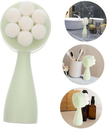 Housoutil Face Brush Silicone Facial Household Exfoliating Brush Silicone Face Manual Facial Face Washing Brush Facial Brush Rack Skin Portable Cleansing Brush Silica Gel - Buy Online on GoSupps.com