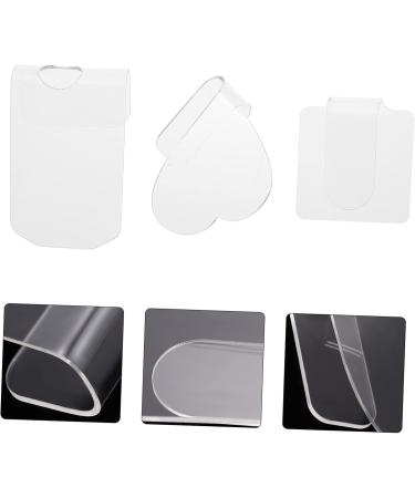  FOMIYES FOMIYES 3 Transparent Acrylic Makeup Mixing Palettes for Manicure Handheld Palettes Colors of Foundations Body Creams - Buy Online on GoSupps.com