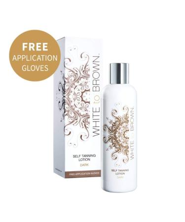 White to Brown Self-Tanning Lotion | Natural Ingredients for a Dark Strip-Free Tan - 250ml - Buy Online on GoSupps.com