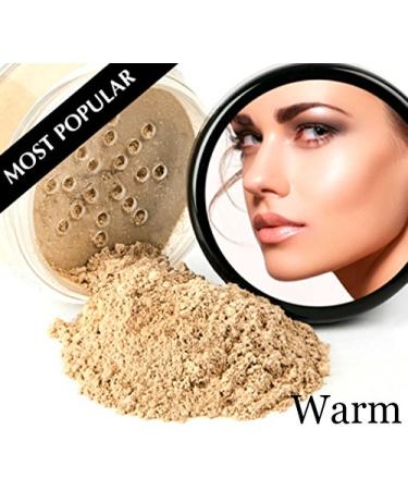 6pc Starter Kit: Warm Neutral Mineral Makeup Sample Set - Popular Matte Foundation Cover - Buy Online on GoSupps.com