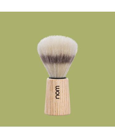Nom Shaving Brush - THEO Series | Pure Bristle & Natural Ash Wood | Premium International Shipping - Buy Online on GoSupps.com