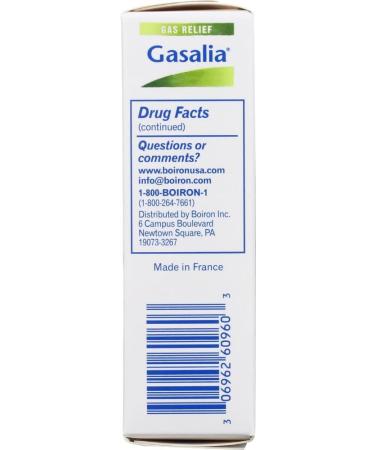 Boiron Gasalia - Natural Gas Relief Homeopathic Tablets - 60 Count for Digestive Comfort - Buy Online on GoSupps.com