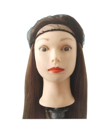 20pcs Disposable Bouffant Hair Net Caps Stretchable Nylon Hairnets for Food Service Kitchen Hair Salon (Black) - Buy Online on GoSupps.com