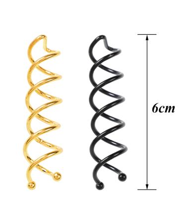 Csirnto 20-Pack Metal Spiral Hair Pins | Styling Clips & Needles for Perfect Hair Updos - Buy Online on GoSupps.com