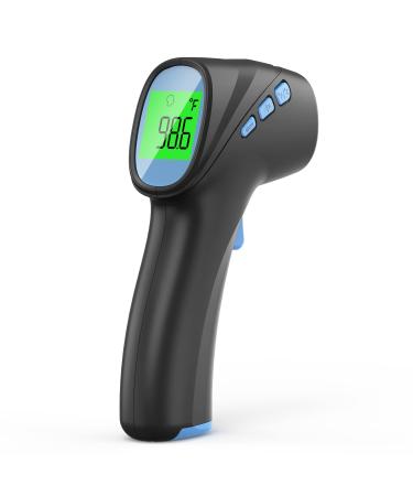 Touchless Thermometer for Adults, Forehead Thermometer and Object Thermometer 2 in 1 Dual-Mode Thermometer with Fast Accurate Results Black