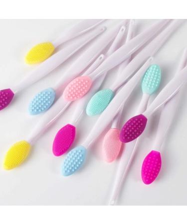 Silicone Exfoliating Nose Brush Tool Set 50pcs/Set Face Scrubbers Exfoliating Brushes Set Multifunction Wash Face Exfoliating Brush - Buy Online on GoSupps.com