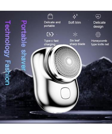 2023 Mini Electric Shaver - USB Rechargeable Portable Razor for Men - Wet & Dry Shaving - Blue - Buy Online on GoSupps.com