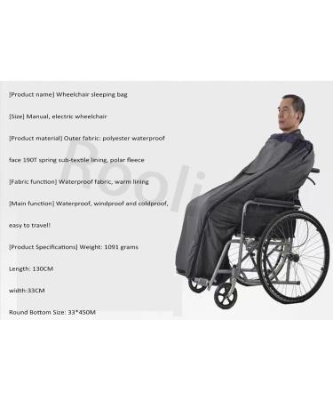 Fleece Lined Wheelchair Cosy Coverutumn and Winter Sleeping Bag Fleece Keep Warm Windproof Water Proof Leg Foot Set Wheelchair Leg Blanket Cover Unisex Adult Size - Buy Online on GoSupps.com