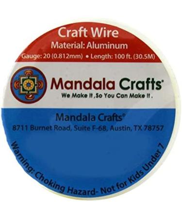 Mandala Crafts Copper Tone 20 Gauge Aluminum Wire for Sculpting, Jewelry Making, and Garden Art - Soft and Colored Armature Wire Roll - Buy Online on GoSupps.com