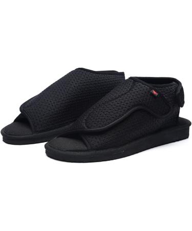 Shop Diabetic Shoes for Women & Men - Comfortable Wide Width Orthopedic Slippers & Lightweight Outdoor Shoes - Adjustable Closure - Size 8 Black - Buy Online on GoSupps.com