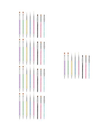 Beaupretty 5 Sets Nail Pen Wear- resistant nail art pen household tools nail painting tools nail tech accessories nails kits nail art liner brush dotting pen major embellishment pen abs 3d