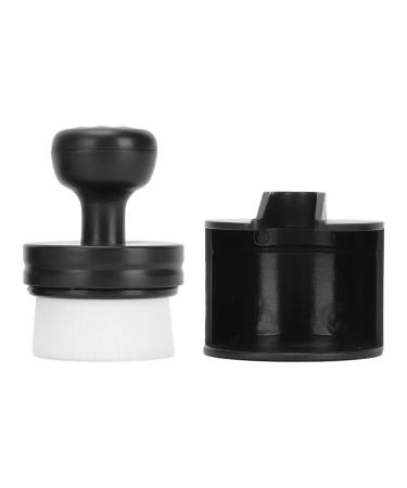 Round Shaped Liquid Foundation Brush Flat Top Foundation Brush with Soft Brush Hair Portable Foundation Makeup Brush with Dustproof Cover Skin Friendly Makeup Brush for All Skin Types