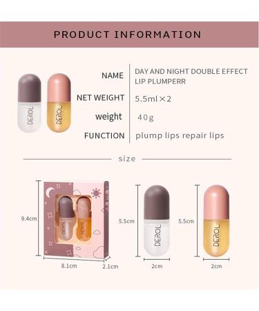 Derol Natural Lip Plumper - Enhance Lips Nourish & Care | Best Lip Care Serum for Fuller Lips - Buy Online on GoSupps.com