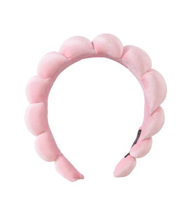 Pink Terry Towel Spa Headband for Women - Soft Makeup Removal and Face Washing Headband - Buy Online on GoSupps.com