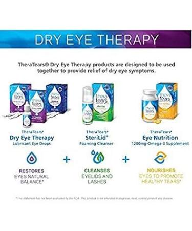 TheraTears Eye Drops for Dry Eyes - Preservative Free Lubricant Eyedrops 32 Count Single-Use Vials | International Shipping Available - Buy Online on GoSupps.com