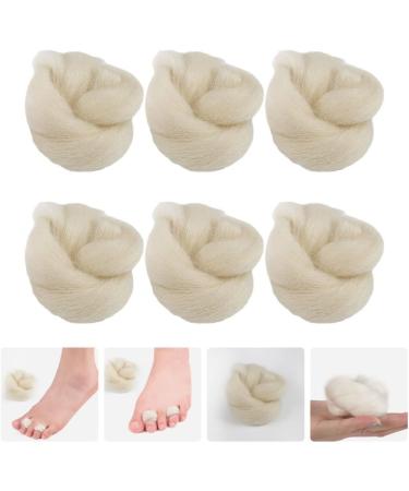 Healeved 6Pcs Lambs Wool Toe Separators - Soft Toe Spacers for Bunion Relief and Toe Alignment - Buy Online on GoSupps.com