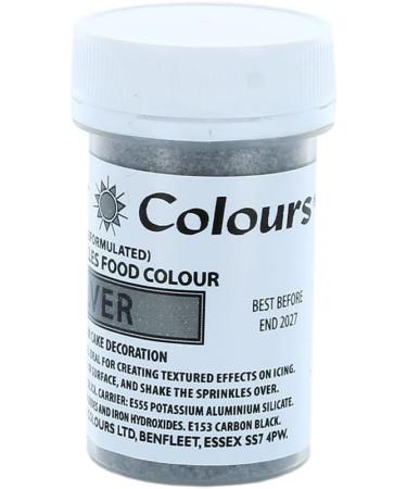 Sugarflair Sugar Sprinkles - Silver - E171 Free - Colourful Cake Decorations Sprinkle Some Fun With Vibrant Edible Glittering Sugar Pieces For Cupcakes Cakes and Desserts - 20g - Buy Online on GoSupps.com