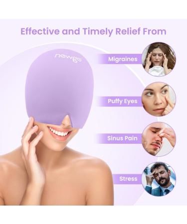 NEWGO Migraine Relief Cap - Purple Full Coverage Headache Hat for Cold Therapy and Stress Relief - Buy Online on GoSupps.com