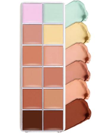 Foundation Concealer Palette | 12 Shades Palette with Creamy Texture and Easy Fusion - Melting Texture for Youth Teens Family & Friends - Buy Online on GoSupps.com