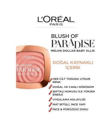 L'Or al Paris Melon Dollar Baby Blush 03 Watermelon Addict - Buy Online | International Shipping - 9g Pack - Buy Online on GoSupps.com