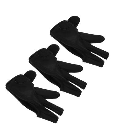 FRCOLOR 3pcs Hairdressing Gloves Heat Gloves Hair Styling Hair Curling Cotton Gloves Modeling Hair Curler