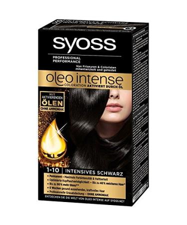 Syoss Syoss Oleo Syoss Intense Permanent Colour Oil (1-10 Intense Black)