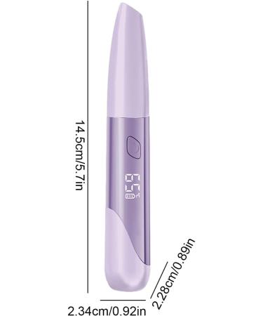 Heat Lash Curler | Rechargeable Eyelash Curling Tool | Cordless Heat Lash Curler Brush Lashes Heating Wand Portable Eyelash Curler Suitable for Thick and Thin Eyelashes Purple - Buy Online on GoSupps.com