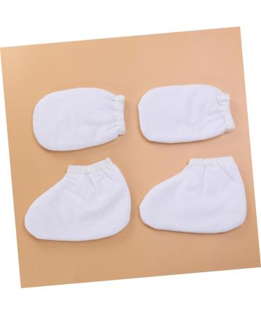 FRCOLOR 6 Pairs Hen Party Games Clipper Gripper Tooth Jewel Wall Grid Wire Headscarf for Women Gloves Bath Glove Foot Bath Cover Take a Bath Hand Wax White - Buy Online on GoSupps.com