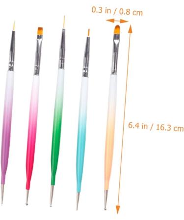 DOITOOL 2 Sets Nail Pen Nail Tools Nail Brush Pens Double Ended Nail Brushes Polymer Clay Cane Manicure Pen Nail Dotting Pens Nail Art Pens Nail Art Brush Pen Crystal Abs Painting Pen - Buy Online on GoSupps.com