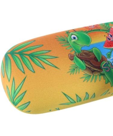 Paule & Knopf Orange Turtle Motif Hard Case | Matching Microfibre Cloth - International Shipping Available - Buy Online on GoSupps.com
