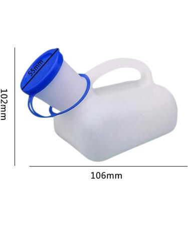 1000ML Urinal Toilet Unisex Urinal Bottle Female Male Unisex Traveling Camping Portable Plastic PE Material Urinal Toilet with Connector Delivered Randomly - Buy Online on GoSupps.com