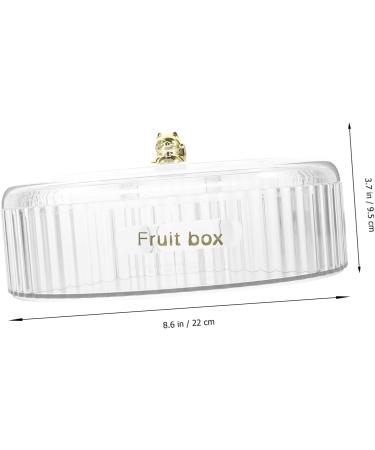 Abaodam Divided Dried Fruit Box Plastic Cookie Containers Divided Snack Tray Transparent Snack Container Nut 22X9.5CM As Shown - Buy Online on GoSupps.com