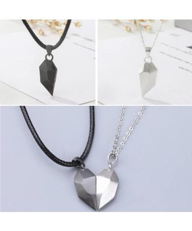Couple Magnetic Chain Necklaces - Romantic Gifts for Her & Him | 2 Paired Necklaces for Valentine's Day Christmas & Anniversaries - Buy Online on GoSupps.com