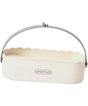 AWHAO Makeup Brush Cleaning Bowl Storage Rack Drying Rack Brush Cleaning Tool for Women's Salon white - Buy Online on GoSupps.com