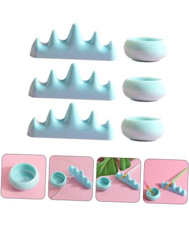 Healeved 2 Sets Nail Art Brush Cup Nail Art Cup Nail Brush Rest Nail Pens Wash Holder Shower Stool Gel Nail Steamer Sponge Holder Nail Brush Supplies Bask Washing Rack Washing Cups Plastic - Buy Online on GoSupps.com